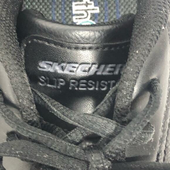 Skechers Slip Resistant Ortho Feet Black Sneakers Shoes 8.5 - Picture 5 of 7